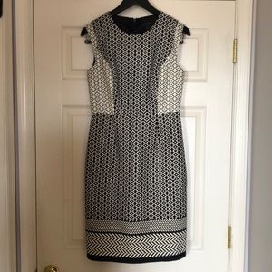 Jcrew paneled geometric dress, size 4, worn once